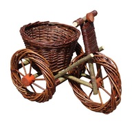 Prútený záhon na bicykel prútený kvetináč