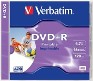 Šperkovnica VERBATIM DVD + R PRINTABLE 1 ks v krabičke