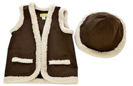 OVČÁK Vesta + klobúk 128 betlehem, outfit OVČÁK Vesta + klobúk 128 betlehem, outfit