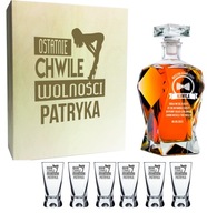 Poháre KARAFE x 6 KRABIČKA GRAVENÁ BAKALÁRSKA Poháre KARAFE x 6 KRABIČKA GRAVENÁ BAKALÁRSKA