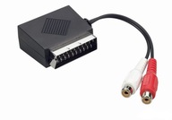 SCART adaptér wt - SCART gn + 2x Cinch RCA THOMSON SCART adaptér wt - SCART gn + 2x Cinch RCA THOMSON