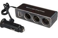 Rozbočovač zásuvky zapaľovača s USB nabíjačkou Rozbočovač zásuvky zapaľovača s USB nabíjačkou