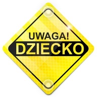 POZOR DETSKÁ AUTOODRAZKA DO AUTO PRÍSAVKA POZOR DETSKÁ AUTOODRAZKA DO AUTO PRÍSAVKA