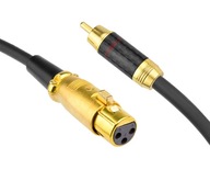 Kábel XLR samica - RCA cinch Klotz 4m Kábel XLR samica - RCA cinch Klotz 4m