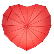 HEART červený svadobný dáždnik na sväté prijímanie, veľký