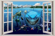 NÁLEPY NA STENU Okno NEMO SHARK 21 100x65 cm NÁLEPY NA STENU Okno NEMO SHARK 21 100x65 cm