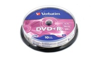 VERBATIM DVD+R 4,7GB 16x Torta 10 ks