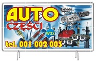 Pevný reklamný banner 3x1m Auto Diely - SIGN