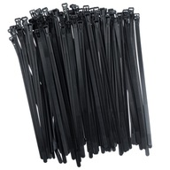 Odnímateľné sťahovacie pásky 200 mm x 7,6 mm ČIERNA Odnímateľné sťahovacie pásky 200 mm x 7,6 mm ČIERNA