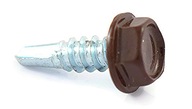 Skrutky na kov na kov 4,8x16 RAL 8017 500 ks Skrutky na kov na kov 4,8x16 RAL 8017 500 ks