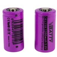 Nabíjacia batéria CR 123 a 3,0 V 1200mAh RCR 2x Nabíjacia batéria CR 123 a 3,0 V 1200mAh RCR 2x