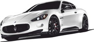 NÁLEPKY na stenu autá MASERATI 150x66 cm NÁLEPKY na stenu autá MASERATI 150x66 cm