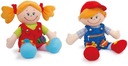 BÁBIKA KLÁRA A MARCEL SO ZÁVÄZKAMI LEGLER handrový maskot plyšový hračka