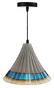 ŠEDÝ modrý moderný závesný luster LAMP