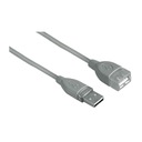 PREDLŽOVACÍ KÁBEL USB 2.0 A-A 1,8 m GREY / HAMA