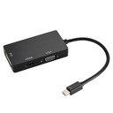 Adaptér Mini DisplayPort DP na HDMI DVI VGA 3 v 1