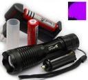 UV ultrafialová baterka UltraFire ZOOM +2 batérie + príslušenstvo