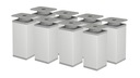 8 X ALU NOHA NASTAVITEĽNÁ NÁBYTKOVÁ NOHA V - 100 MM