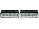 2 x 6 LED blikajúca lampa 16cm kohút stroboskop KPL
