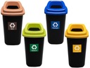Sada 4X BIN na triedenie odpadu, smeti 4x28L