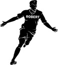 Samolepky na stenu pre FUTBALOV s MENOM 100cm