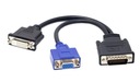 DMS-59 na DVI 24+5 a VGA 15pinový kábel DVA MONITORY