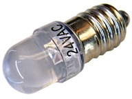 LED žiarovka E10 E-10 pätica pre stroje 24V AC