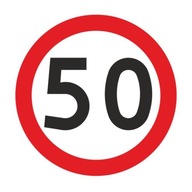 Dopravná značka Obmedzenie rýchlosti 50 km/h, 40 cm