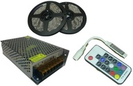 SET RGB 5050 300 LED pás 10m rádiový napájací zdroj SET RGB 5050 300 LED pás 10m rádiový napájací zdroj