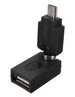 Otočný adaptér HOST OTG Micro USB - USB 360