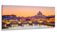 PANORÁMA OBRAZ RÍM VATIKÁN 120x50 NA PLÁTNO PANORÁMA OBRAZ RÍM VATIKÁN 120x50 NA PLÁTNO