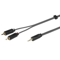 Malý jack 3,5 mm - 2x RCA 1,5 m 24K OFC VIVANCO W-WA Malý jack 3,5 mm - 2x RCA 1,5 m 24K OFC VIVANCO W-WA