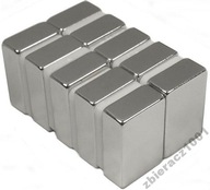 20x NEODYMIOVÝ MAGNET 10x10x5 MPŁ magnetov!! 20x NEODYMIOVÝ MAGNET 10x10x5 MPŁ magnetov!!