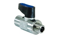 Guľový ventil 1/4'' M/M MICRO modrý - nikel Guľový ventil 1/4'' M/M MICRO modrý - nikel
