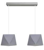 Tienidlo 3D diamantová závesná lampa, šedá alebo čierna Tienidlo 3D diamantová závesná lampa, šedá alebo čierna