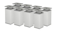 8 X ALU NOHA NASTAVITEĽNÁ NÁBYTKOVÁ NOHA V - 100 MM 8 X ALU NOHA NASTAVITEĽNÁ NÁBYTKOVÁ NOHA V - 100 MM