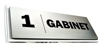 Tabuľka na kancelárske dvere, 180 x 60 mm Tabuľka na kancelárske dvere, 180 x 60 mm