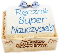 VEĽKÝ DARČEK s vyšívaným uterákom ku DŇU UČITEĽOV VEĽKÝ DARČEK s vyšívaným uterákom ku DŇU UČITEĽOV