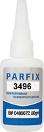 KYANOAKRYLÁTOVÉ GLUE PARFIX 3496 50g UNIVERZÁLNY plast s vysokou viskozitou met. KYANOAKRYLÁTOVÉ GLUE PARFIX 3496 50g UNIVERZÁLNY plast s vysokou viskozitou met.