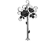 Samolepka na stenu FLOWERS Ruže 50 x 100 cm Samolepka na stenu FLOWERS Ruže 50 x 100 cm