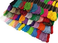 MULINA Colorful MIX Sada 100 kusov nití VYŠÍVACIE MULINA Colorful MIX Sada 100 kusov nití VYŠÍVACIE
