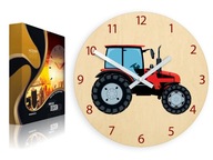 MODERNÉ nástenné hodiny TRAKTOR do detskej izby MODERNÉ nástenné hodiny TRAKTOR do detskej izby