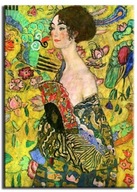 obraz Gustav Klimt Žena s vejárom 50x70cm