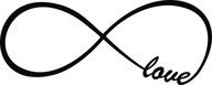 Dekoratívna samolepka na stenu INFINITY do spálne 90 cm Dekoratívna samolepka na stenu INFINITY do spálne 90 cm