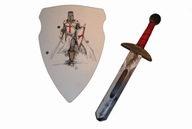 Sada rytierskeho štítu (templárskeho) meča 41cm Sada rytierskeho štítu (templárskeho) meča 41cm