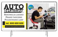 Pevný reklamný banner 3x1m AutoDetailing Advertising