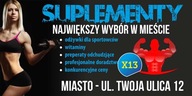 Reklamný banner Reklama - Výživové doplnky 3x1m