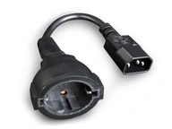 IEC320 C14 -> SCHUKO napájací adaptér pre UPS IEC320 C14 -> SCHUKO napájací adaptér pre UPS