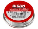 CÍN NA MÄKKÉ PÁJOVANIE 3MM, 100 GRAM