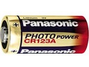 1 x PANASONIC PHOTO CR123 DL123A lítiová batéria
